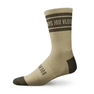 Boerboel Ladies Long Outdoor Socks - Khaki/Tobacco