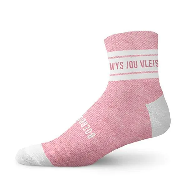 Boerboel Ladies Short Outdoor Socks - Pink