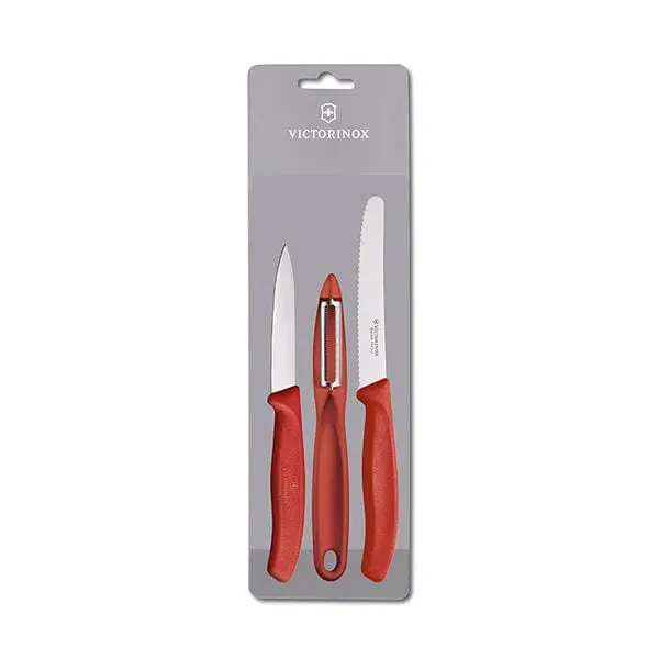 Victorinox Red Knife Set