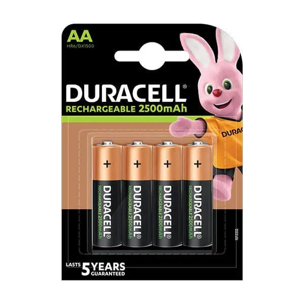 Duracell Rechargeable Batteries AA 2400 MAH