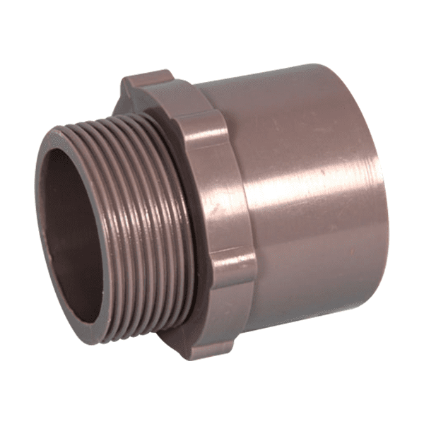 PVC Pool Adaptor Grey Mxf 1 1/2x50mm