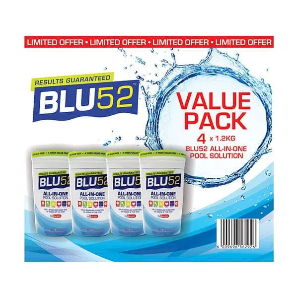 Blu52 All-in-One Pool Solution (4 pack)