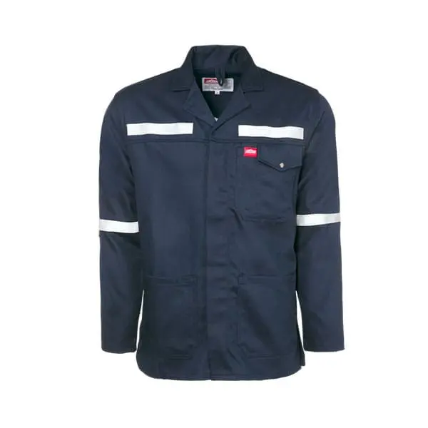 Jonsson Flame Retardant Reflective Work Jacket - Navy