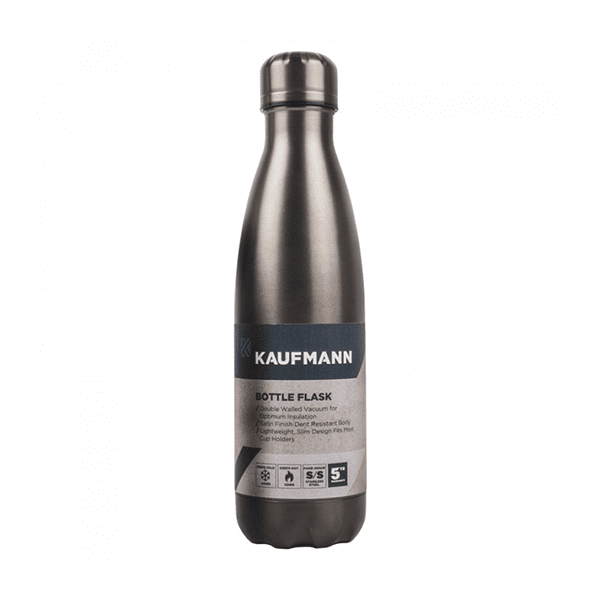 Kaufmann Flask Bottle Stainless Steel - Grey
