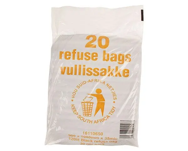 Refuse Bag Black 120L (20 pack)