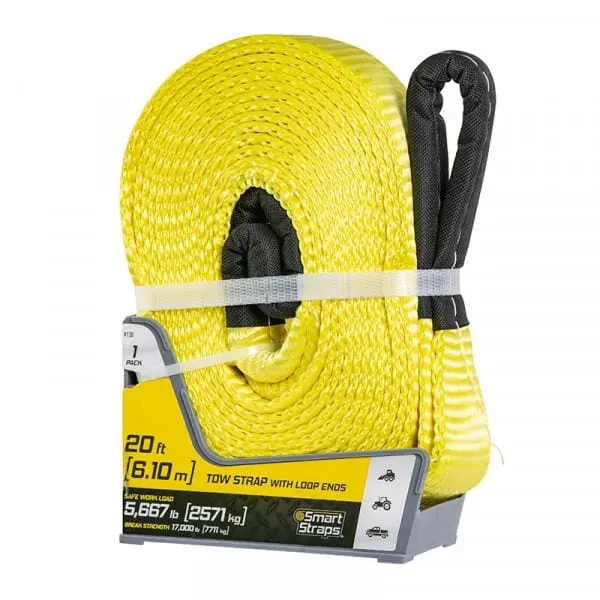 Tow Straps & Loop Ends Yellow (6m)