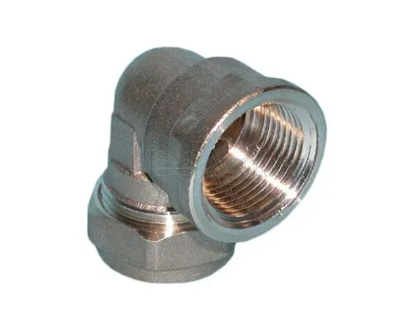 Compression Brass Elbow 90d Cxfi 15mmx1/2