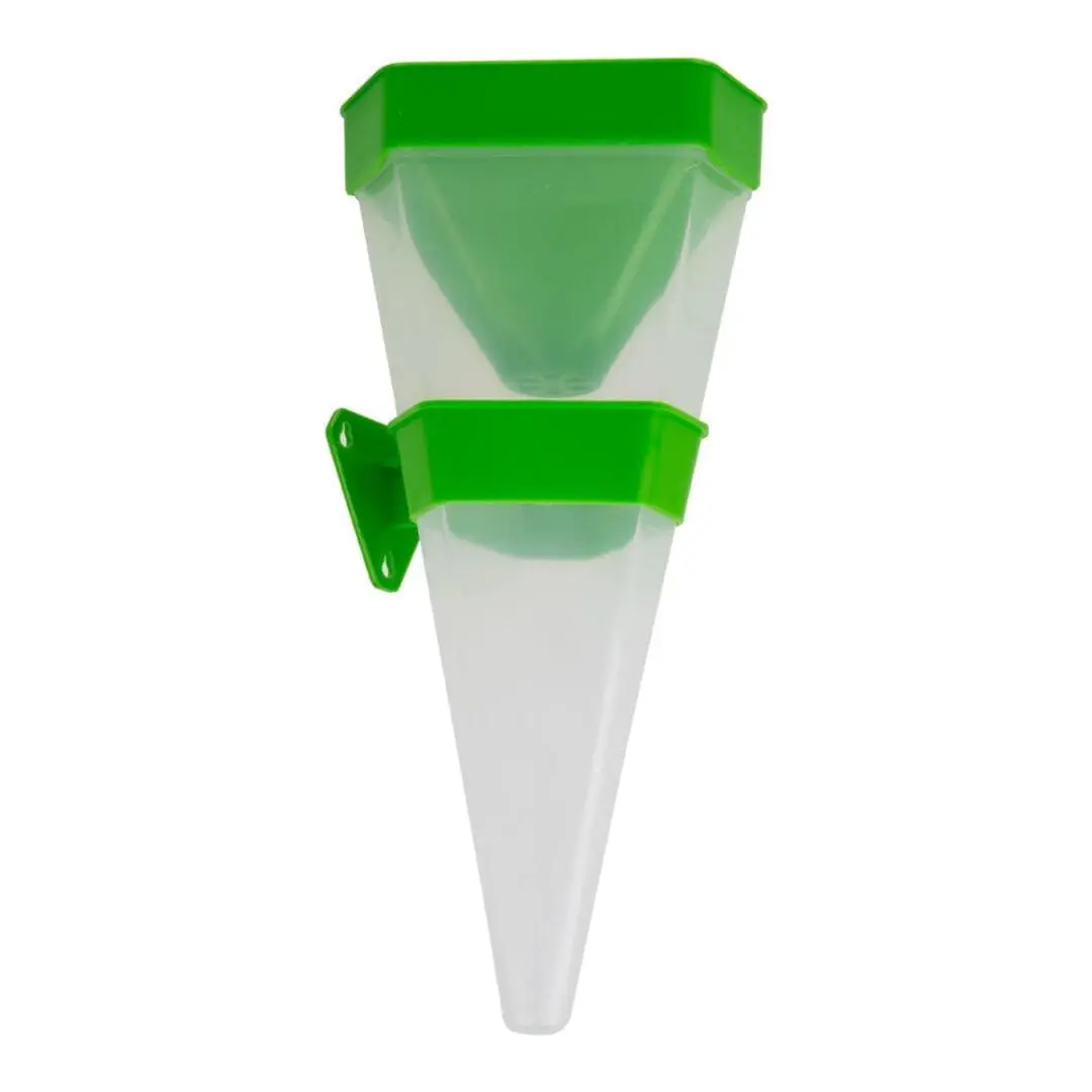 Clear Triangle Rain Gauge