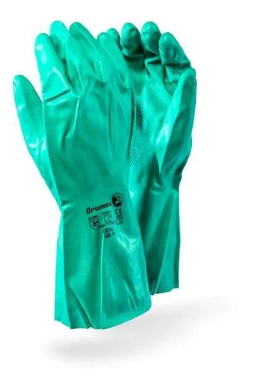 Gloves_Green_Nitrile Chemical_Category III (Sheq Safety)
