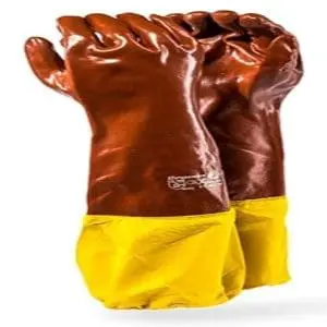 Gloves_PVC_Shoulder Length_Yellow Attached (Sheq Safety)