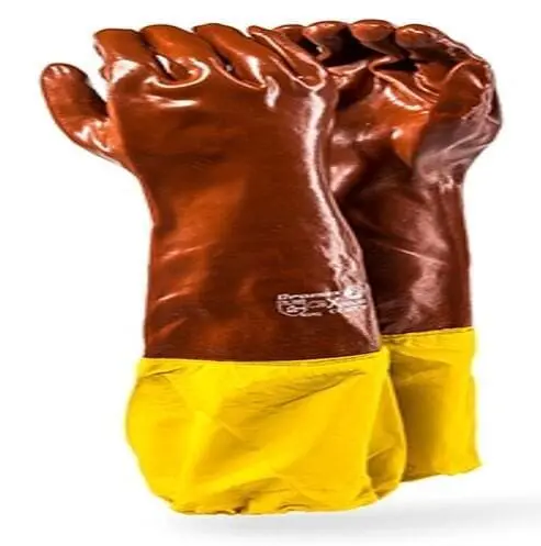 Gloves_PVC_Shoulder Length_Yellow Attached (Sheq Safety)