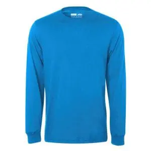 Jonsson 100% Cotton Long Sleeve Tee Shirt - Blue
