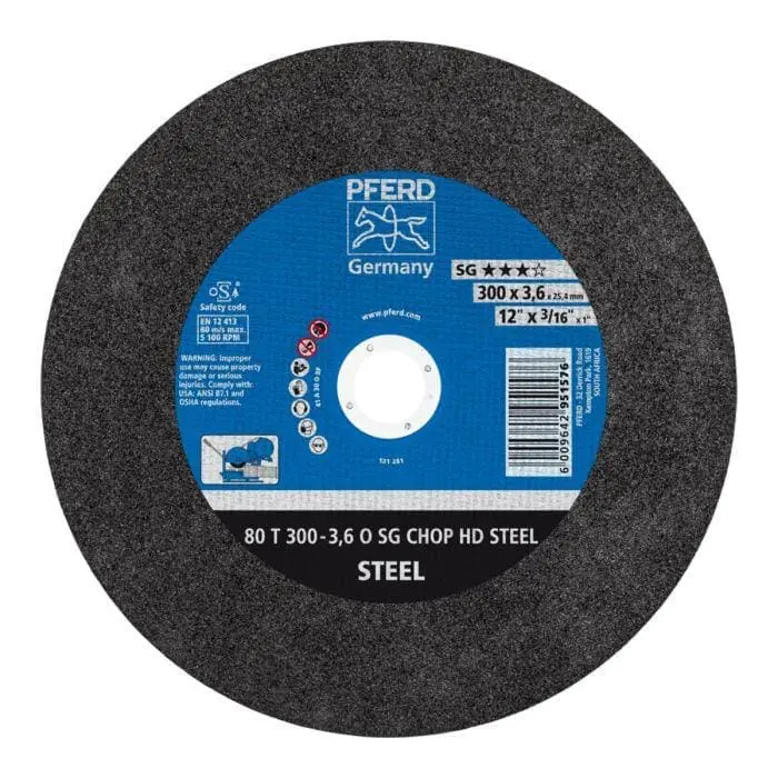 Pferd Cutting Disc Steel HD Flat 300mm