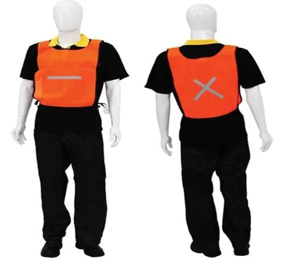 Reflective Bib_Maxi_Solid Orange (Sheq Safety)
