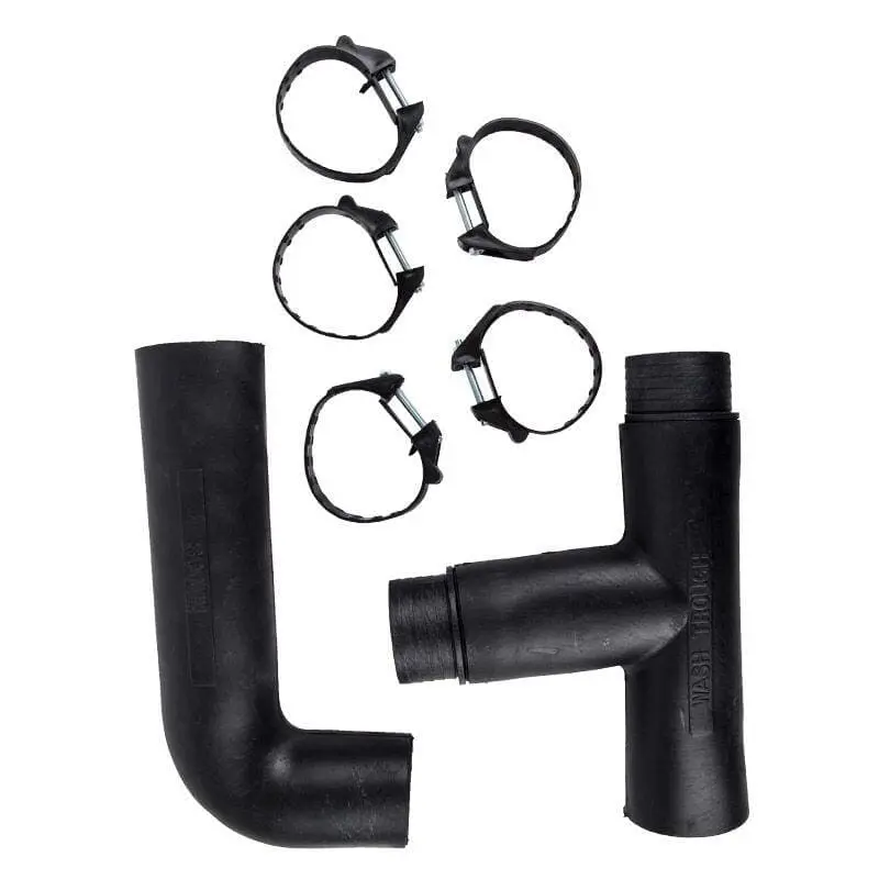 Rubber Trap Double Bowl Sink