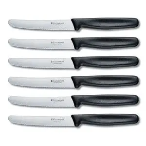 Victorinox Black Steak Knife Set 6 Piece