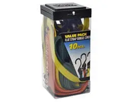 Bungee Straps Flat Assortment 10 Piece
