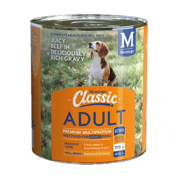 Montego Classic - Wet Dog Food Adult - Beef (775g)