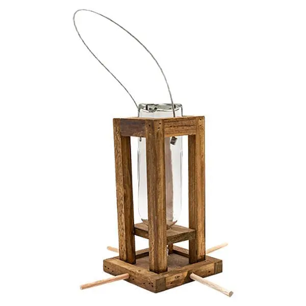 Wild Wings Glass Seed Feeder