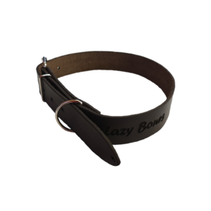 Leather collar brown