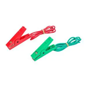 Fence Clips With Leads (Green and Red)