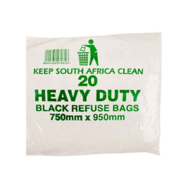 Refuse Bag Black 90L (20 pack) OBARO Online