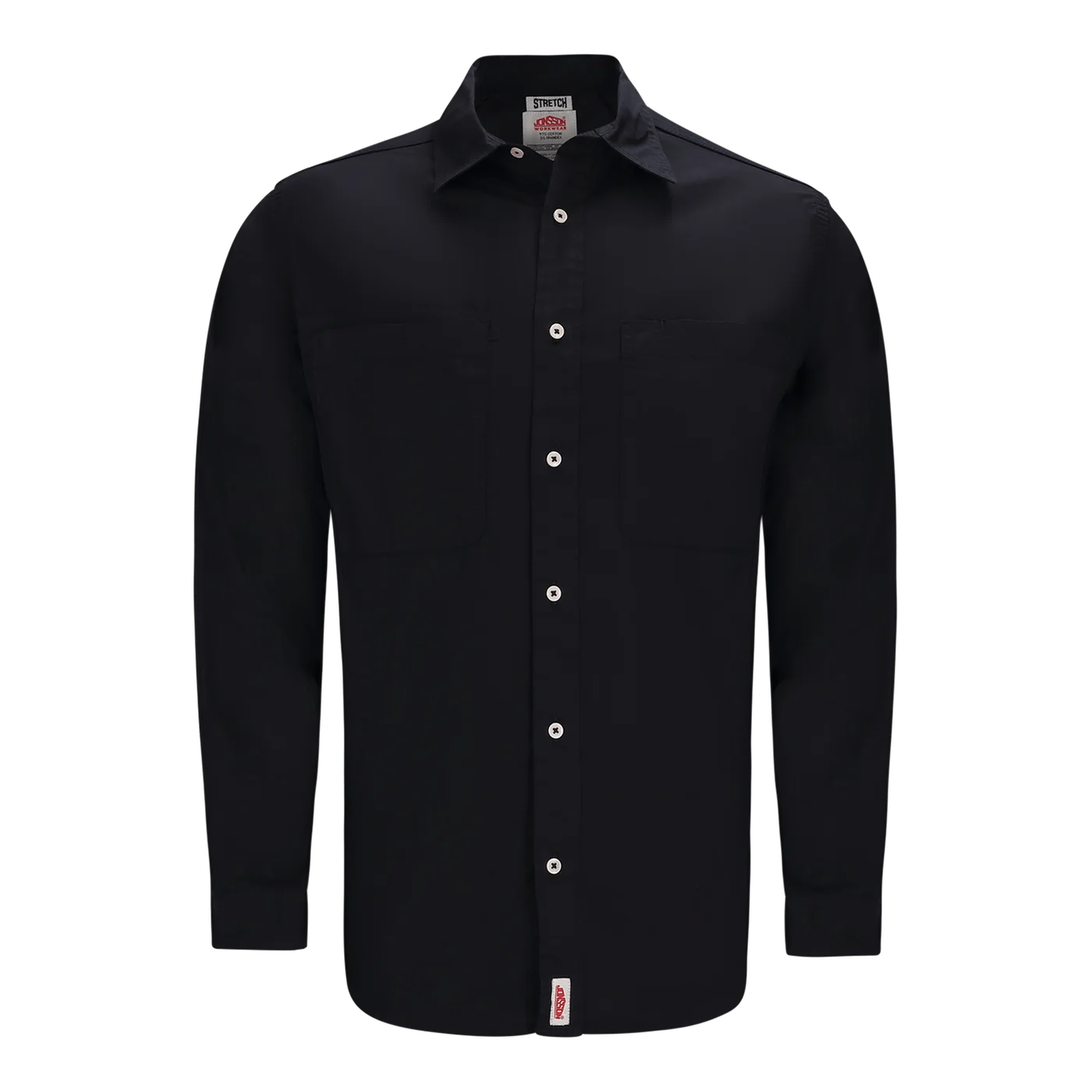 Jonsson Stretch Long Sleeve Shirt – Black