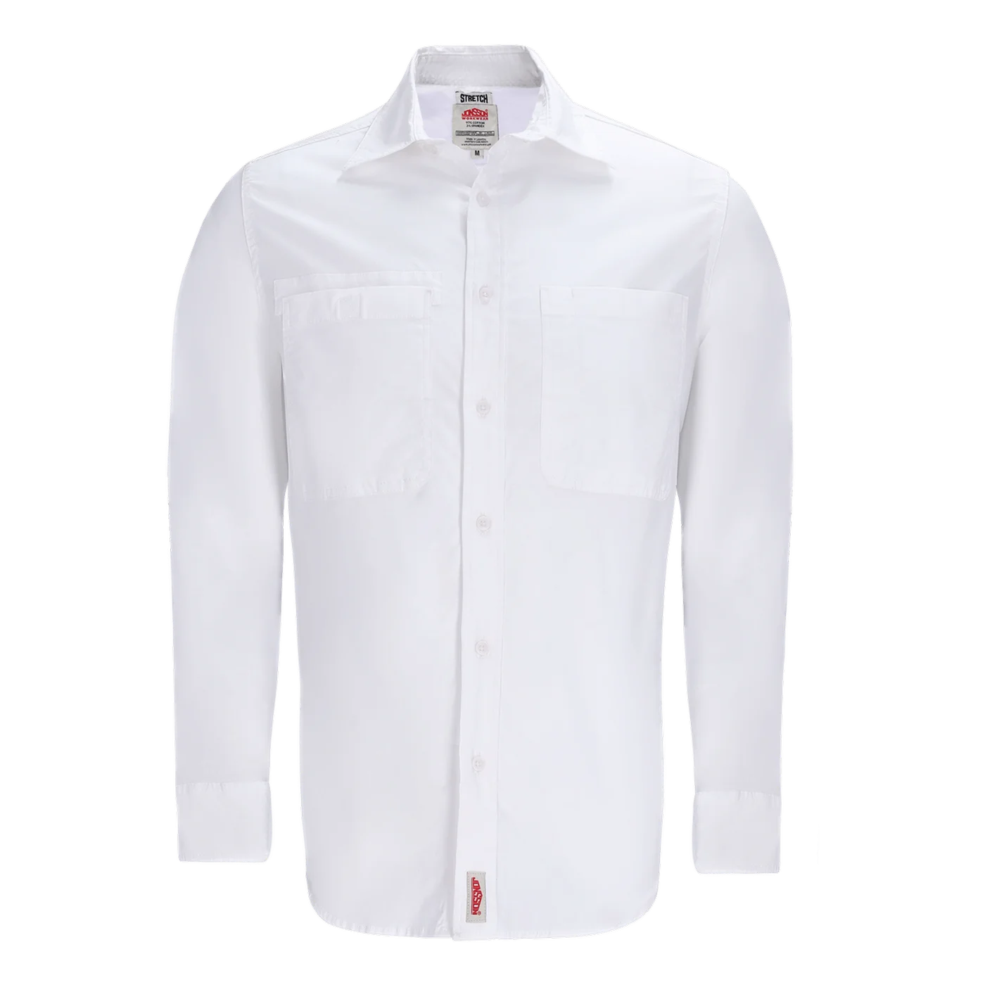 Jonsson Stretch Long Sleeve Shirt – White