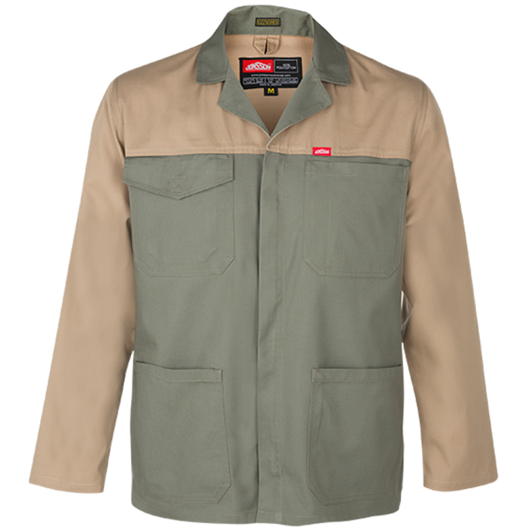 Jonsson Versatex Two Tone Work Jacket â€“ Olive/Khaki