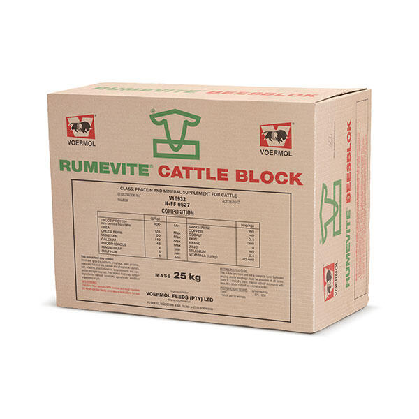 Voermol Rumevite Cattle Block (25kg) OBARO Online