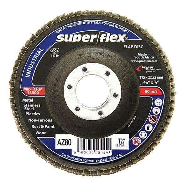 Superflex Industrial Flap Disc (115 x 22mm) - OBARO Online