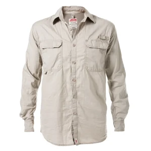 Jonsson Legendary Vented Long Sleeve Shirt - Stone