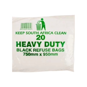 Refuse Bag Black 90L (20 pack)