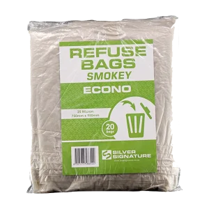 Smokey Econo Refuse Bags - 25 Micron (Silver Signature)