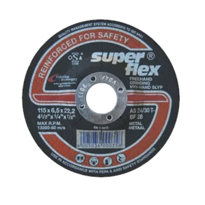 Superflex Grinding Wheel Steel Dome (115x6x22mm)
